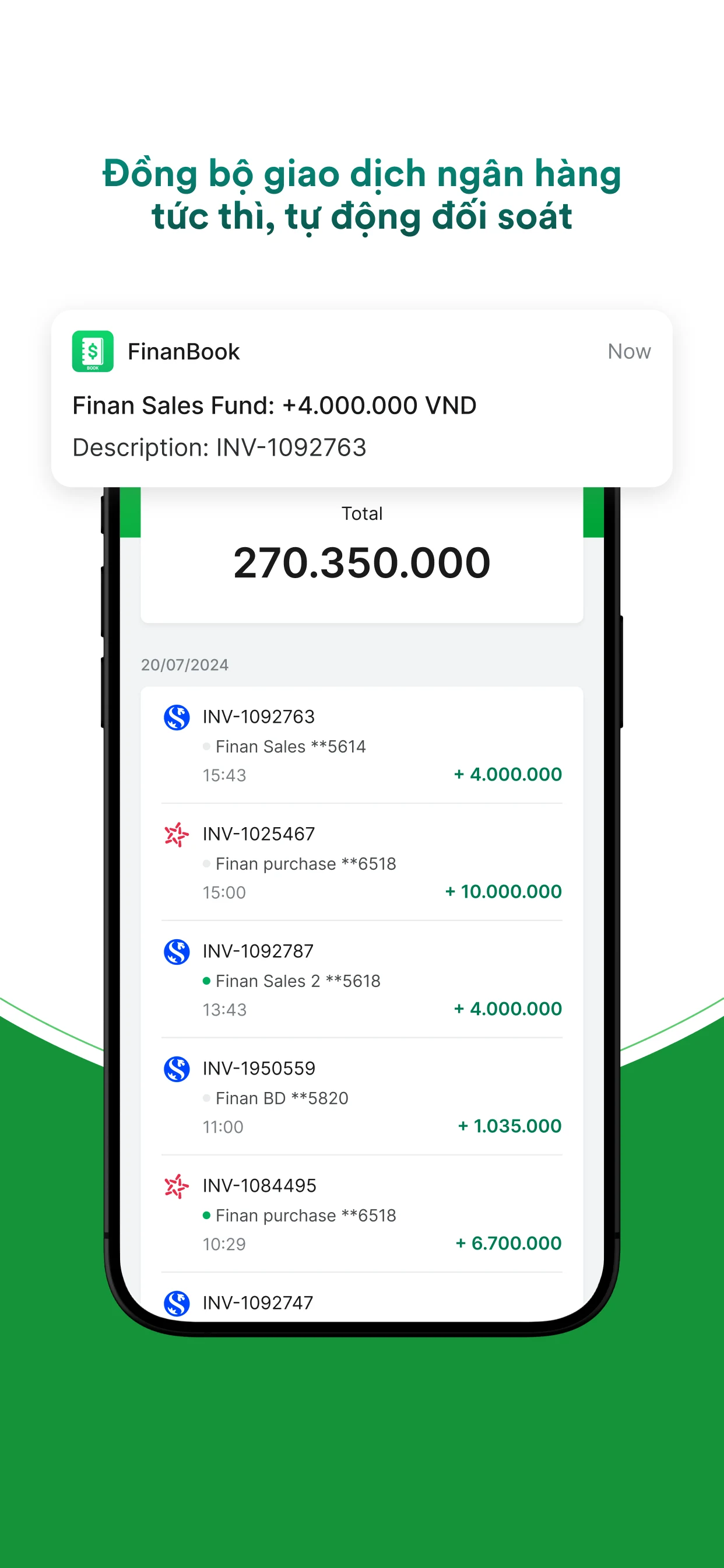 FinanBook - Quản lý dòng tiền screenshot